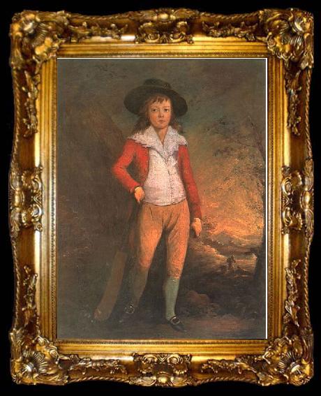 framed  Thomas Gainsborough Ritratto di Giovane, ta009-2